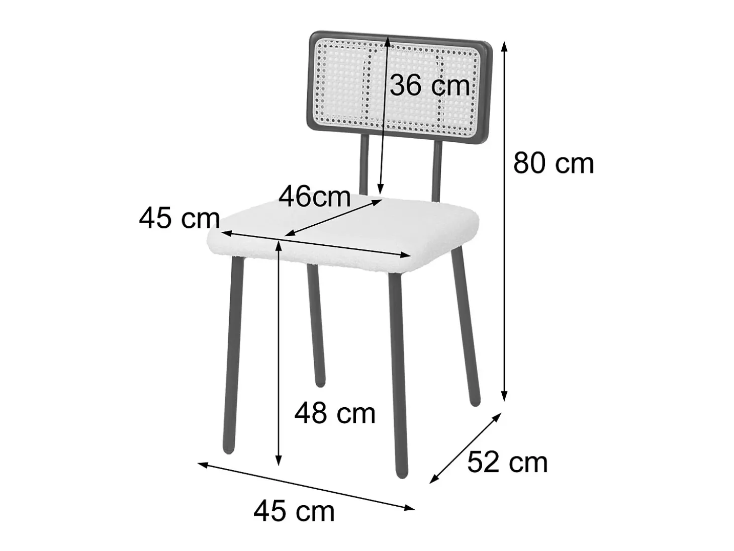 Silla de comedor MCW-K88 (set de 2), Tela/Textil rosa