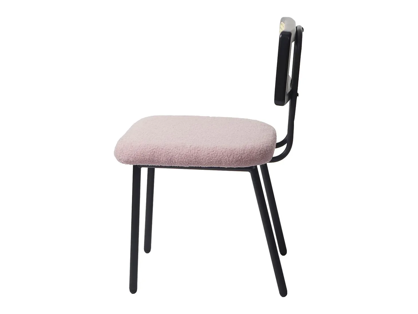 Silla de comedor MCW-K88 (set de 2), Tela/Textil rosa
