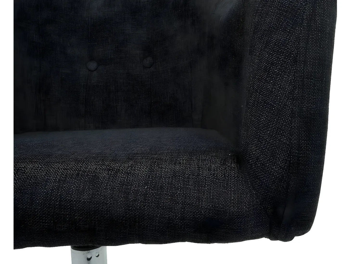 Silla de comedor MCW-L92, tela/textil gris oscuro