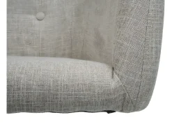 Silla de comedor MCW-L92, textil crema