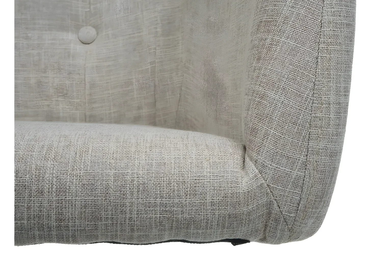 Silla de comedor MCW-L92, textil crema