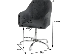 Silla de comedor MCW-L92, textil crema