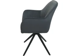 Silla de comedor MCW-L79 (juego de 6), antracita