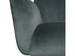 Silla de comedor MCW-L91 (juego de 6), gris oscuro