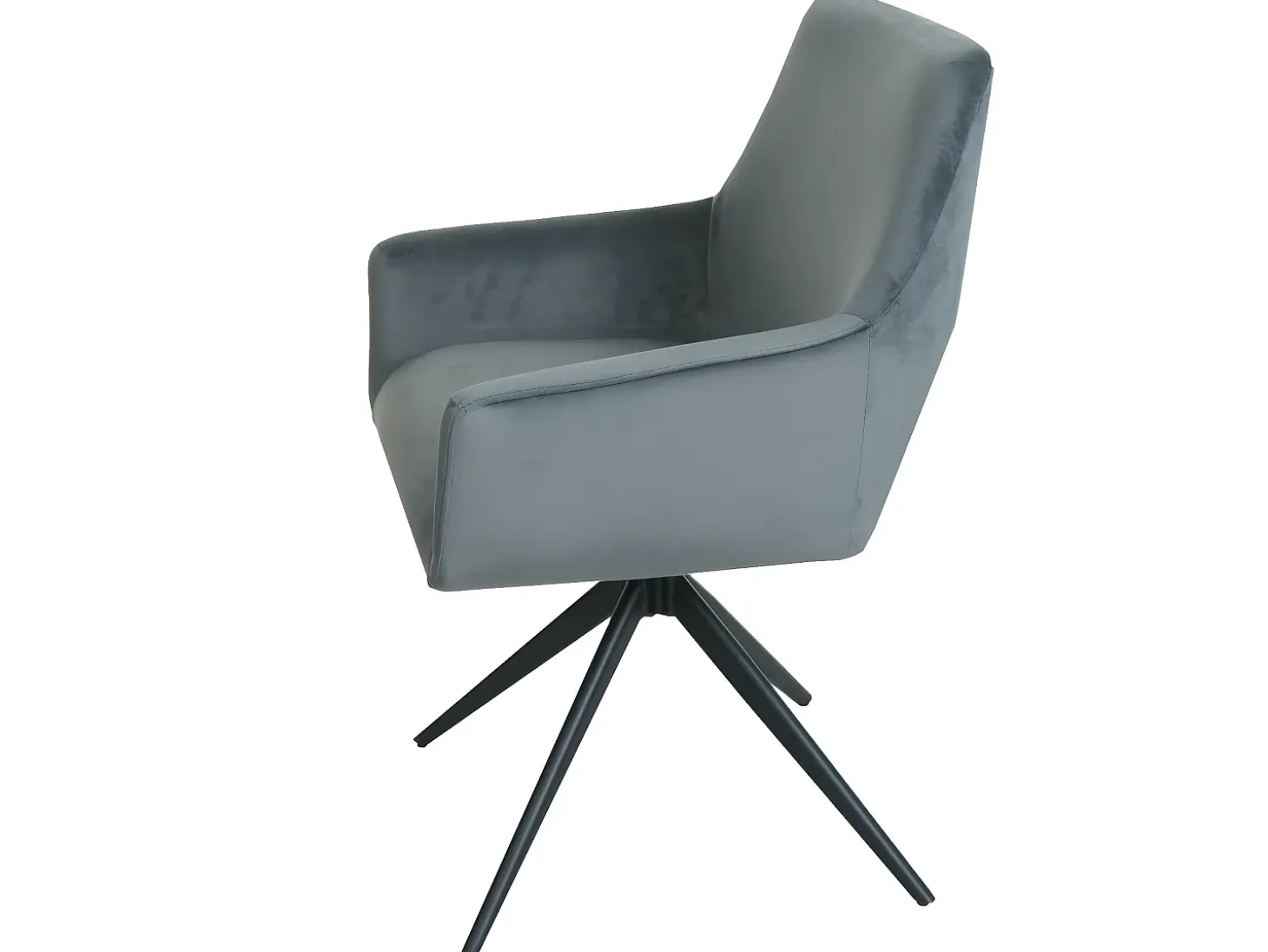 Silla de comedor MCW-L91 (juego de 6), gris oscuro