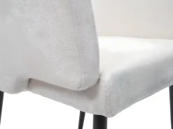 Silla de comedor MCW-L13 (juego de 6), blanco-crema