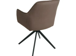 Silla de comedor MCW-L80 (juego de 6), marrón