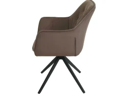 Silla de comedor MCW-L80 (juego de 6), marrón