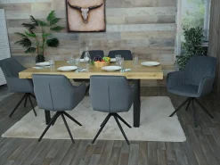 Silla de comedor MCW-L79 (set de 2), antracita
