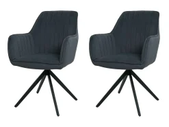 Silla de comedor MCW-L79 (set de 2), antracita