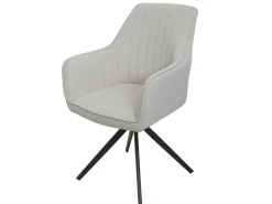 Silla de comedor MCW-L79 (set de 2), crema-beige