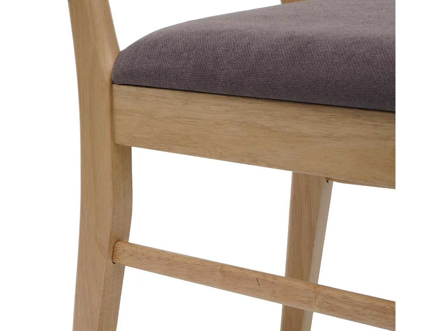 Silla de comedor MCW-M59 (juego de 6), estructura color claro, topo