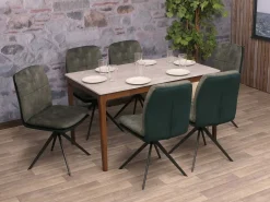 Silla de comedor MCW-M68 (juego de 2), verde