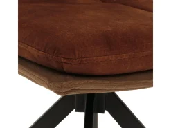 Silla de comedor MCW-M68 (juego de 6), marrón