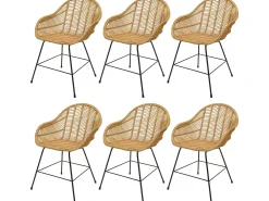 Silla de comedor MCW-M28 (juego de 6)