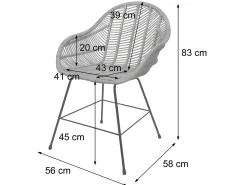 Silla de comedor MCW-M28 (juego de 6)