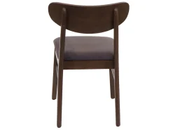 Silla de comedor MCW-M59 (set de 2), estructura oscura, topo