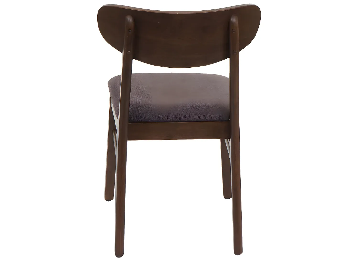 Silla de comedor MCW-M59 (set de 2), estructura oscura, topo