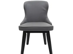 Silla de comedor MCW-M60 (set de 2), gris oscuro-gris claro