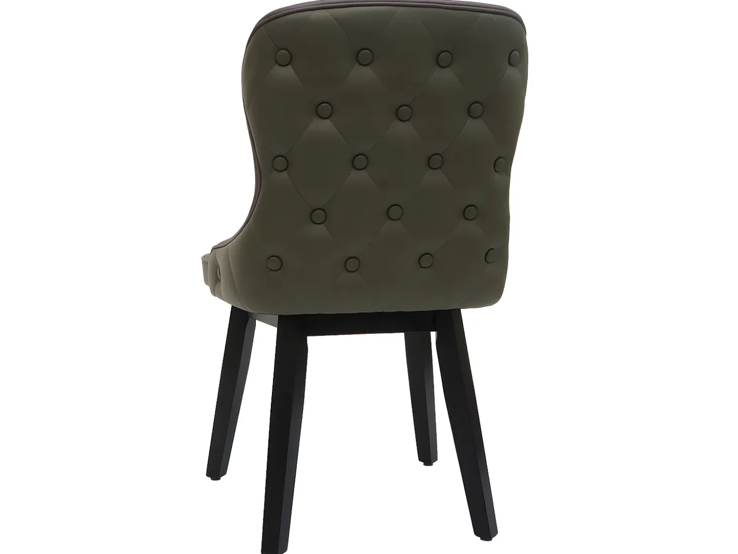 Silla de comedor MCW-M60 (set de 2), verde oscuro-gris