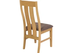 Silla de comedor MCW-M58 (set de 2), estructura color claro, topo