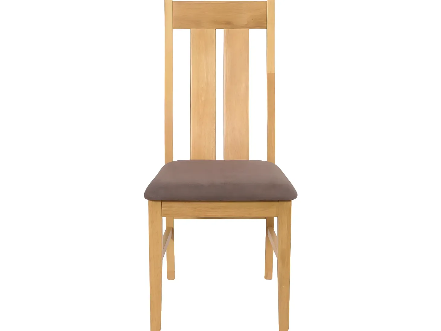 Silla de comedor MCW-M58 (set de 2), estructura color claro, topo