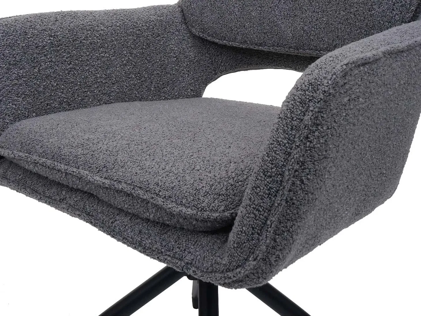 Silla de comedor MCW-N74 (juego de 6), gris