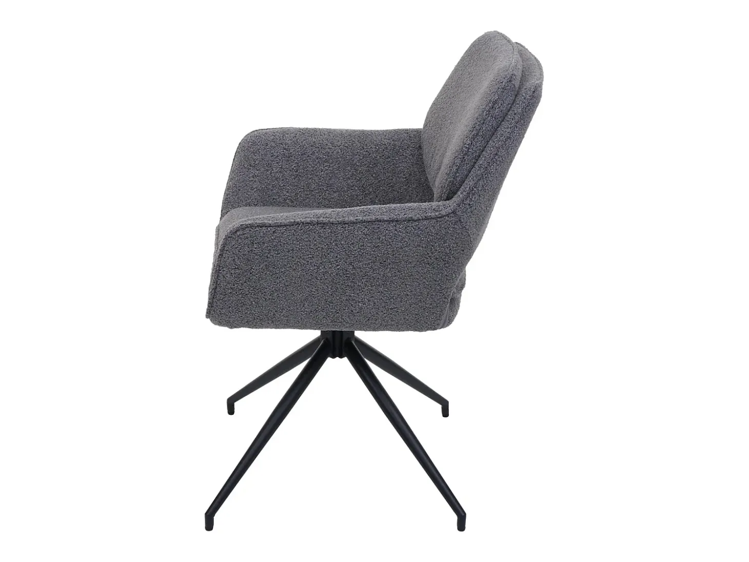 Silla de comedor MCW-N74 (juego de 6), gris