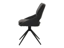 Silla de comedor MCW-N74 (juego de 6), gris oscuro