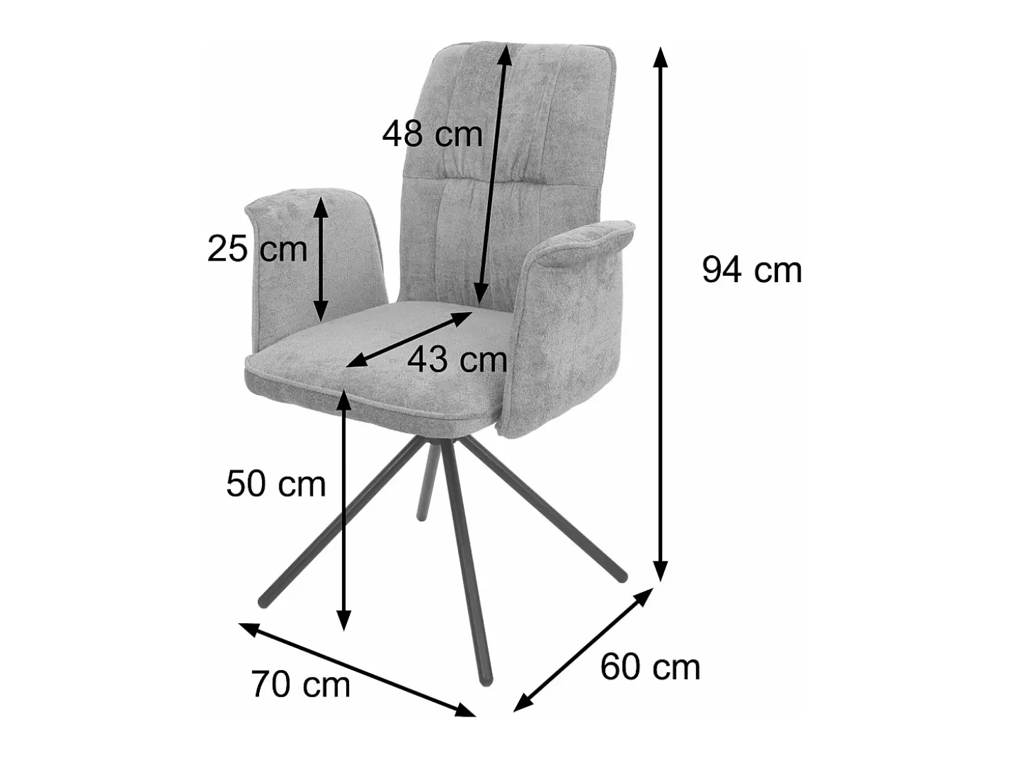 Silla de comedor MCW-N99 (juego de 6), azul-verde