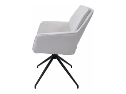 Silla de comedor MCW-N74 (juego de 6), crema
