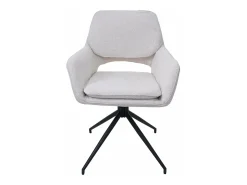 Silla de comedor MCW-N74 (juego de 6), crema