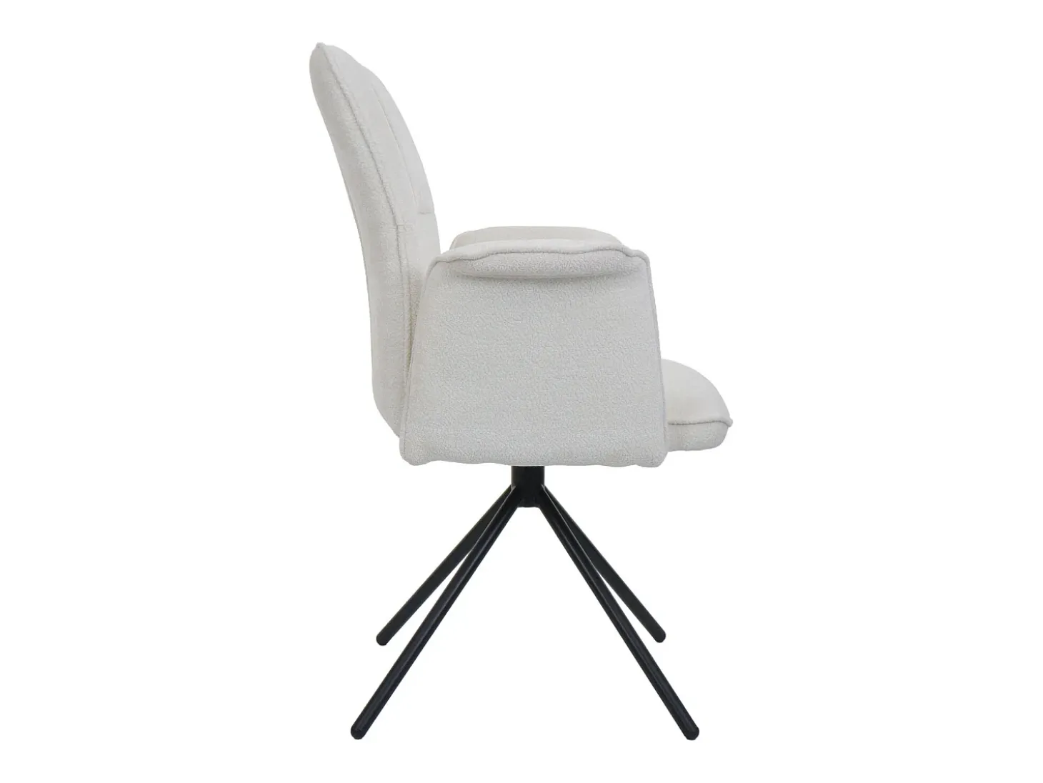 Silla de comedor MCW-N99 (juego de 6), crema