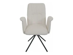 Silla de comedor MCW-N99 (juego de 6), crema