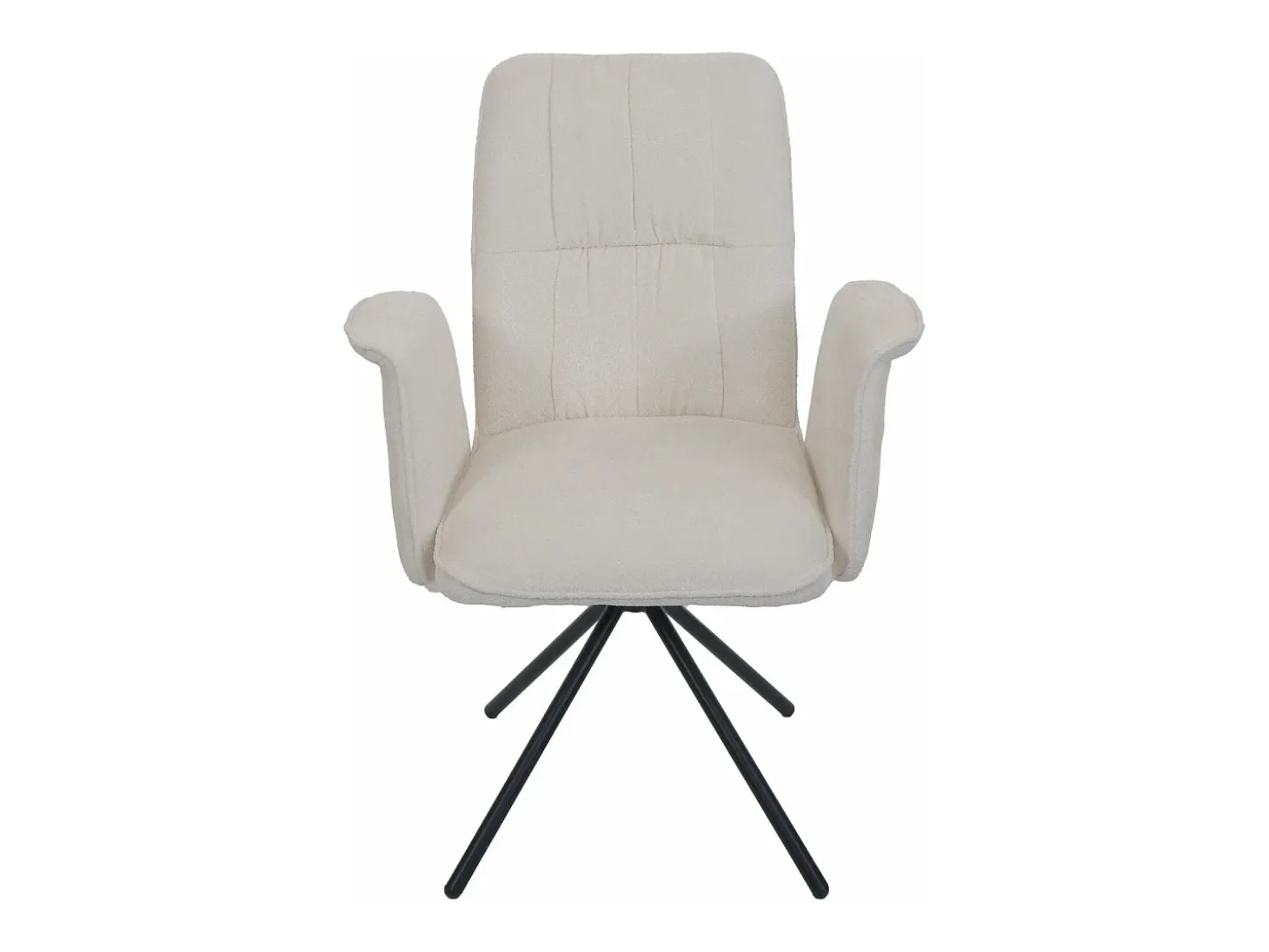 Silla de comedor MCW-N99 (juego de 6), crema