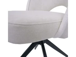 Silla de comedor MCW-N72 (juego de 6), crema