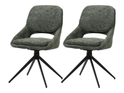 Silla de comedor MCW-N73 (set de 2), verde