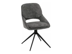 Silla de comedor MCW-N73 (set de 2), gris oscuro