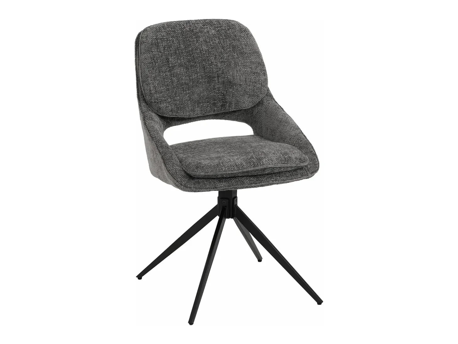 Silla de comedor MCW-N73 (set de 2), gris oscuro