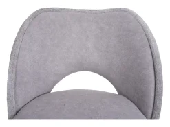 Silla de comedor MCW-N72 (set de 2), gris claro