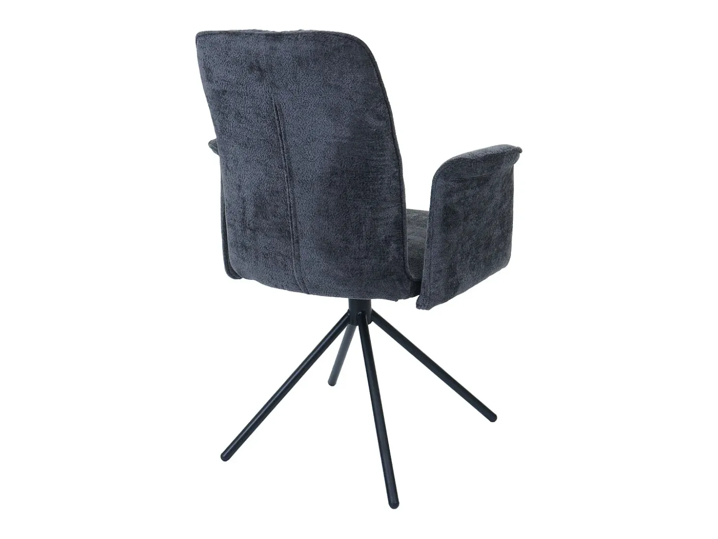 Silla de comedor MCW-N99 (set de 2), gris oscuro