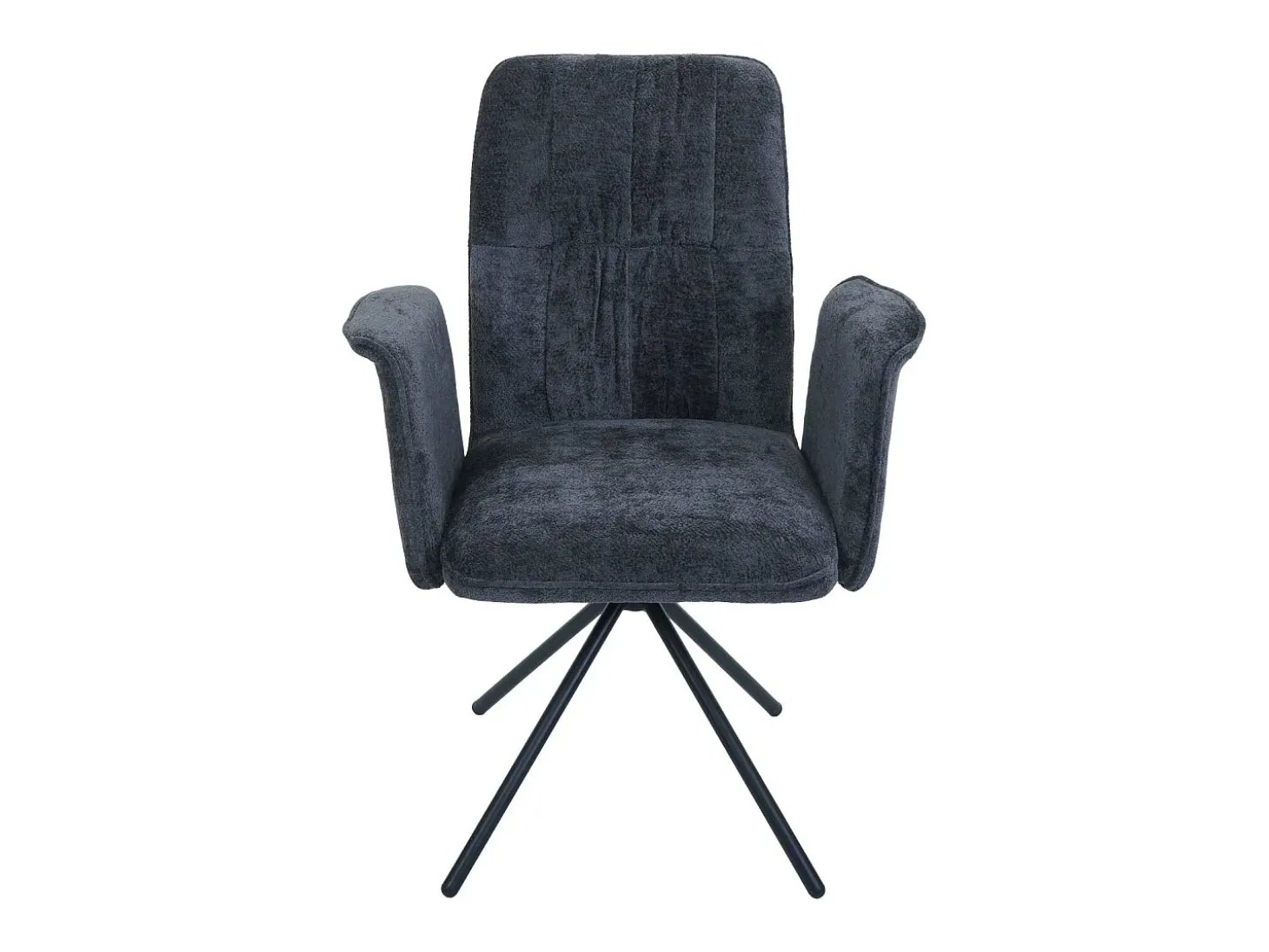 Silla de comedor MCW-N99 (set de 2), gris oscuro