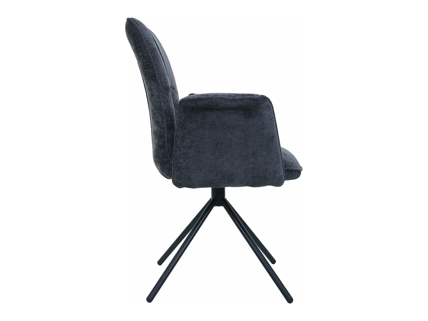 Silla de comedor MCW-N99 (set de 2), gris oscuro