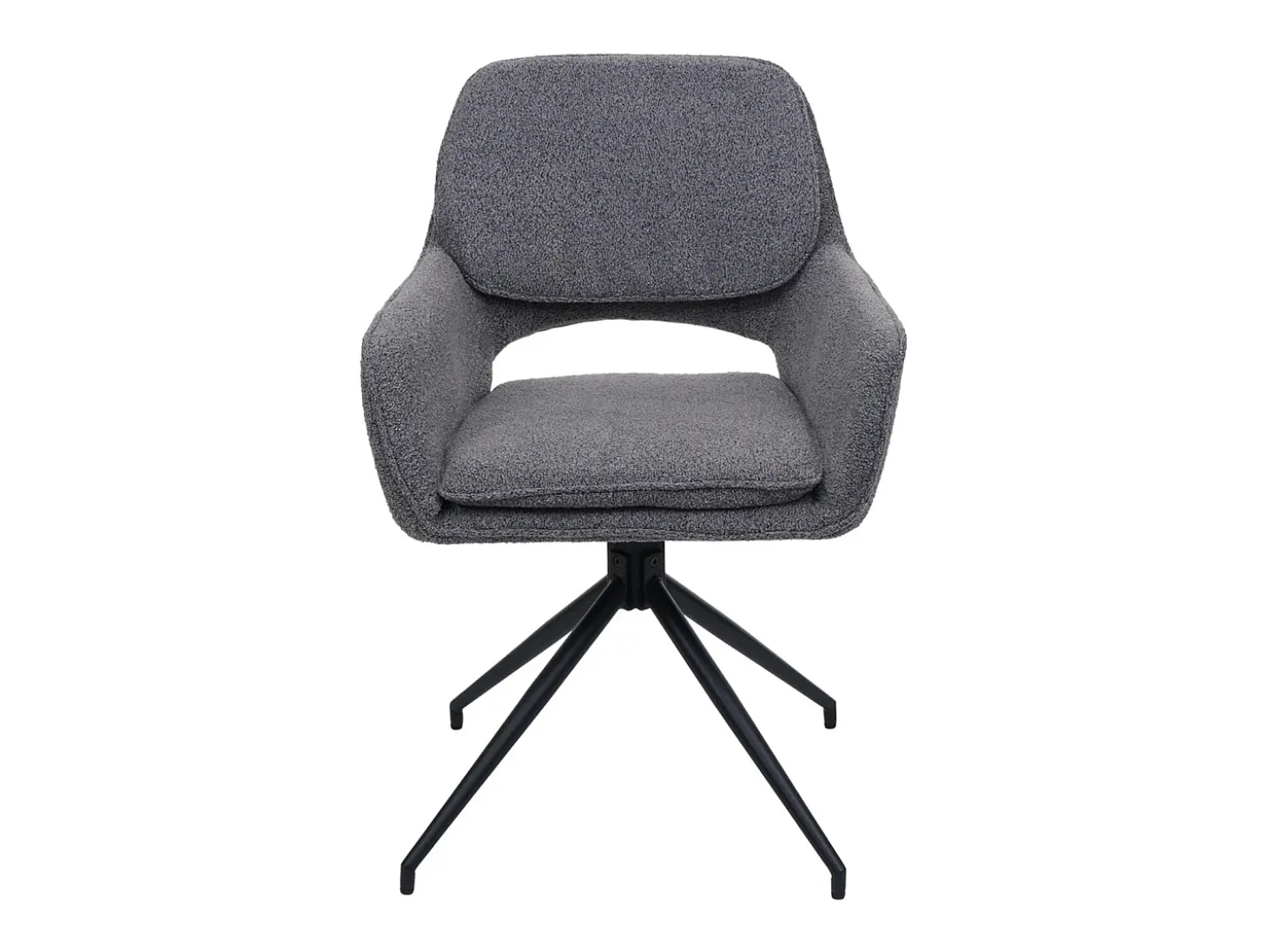 Silla de comedor MCW-N74 (set de 2), gris