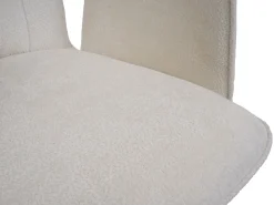 Silla de comedor MCW-N99 (set de 2), crema