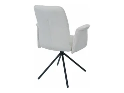 Silla de comedor MCW-N99 (set de 2), crema