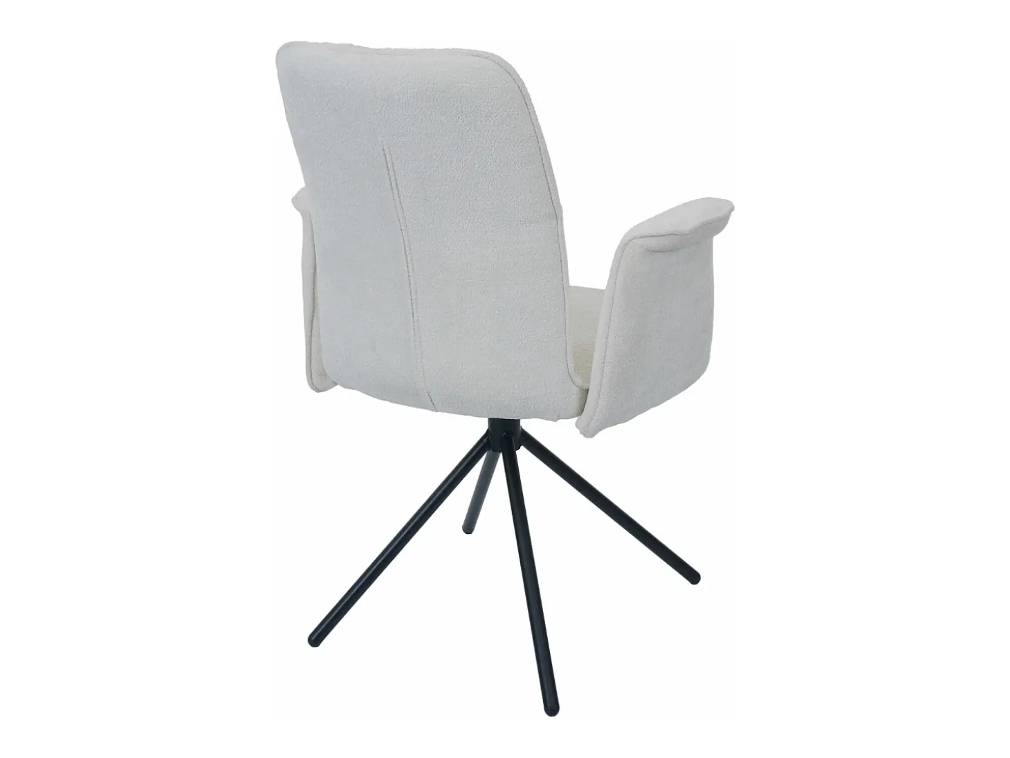 Silla de comedor MCW-N99 (set de 2), crema