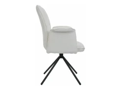 Silla de comedor MCW-N99 (set de 2), crema