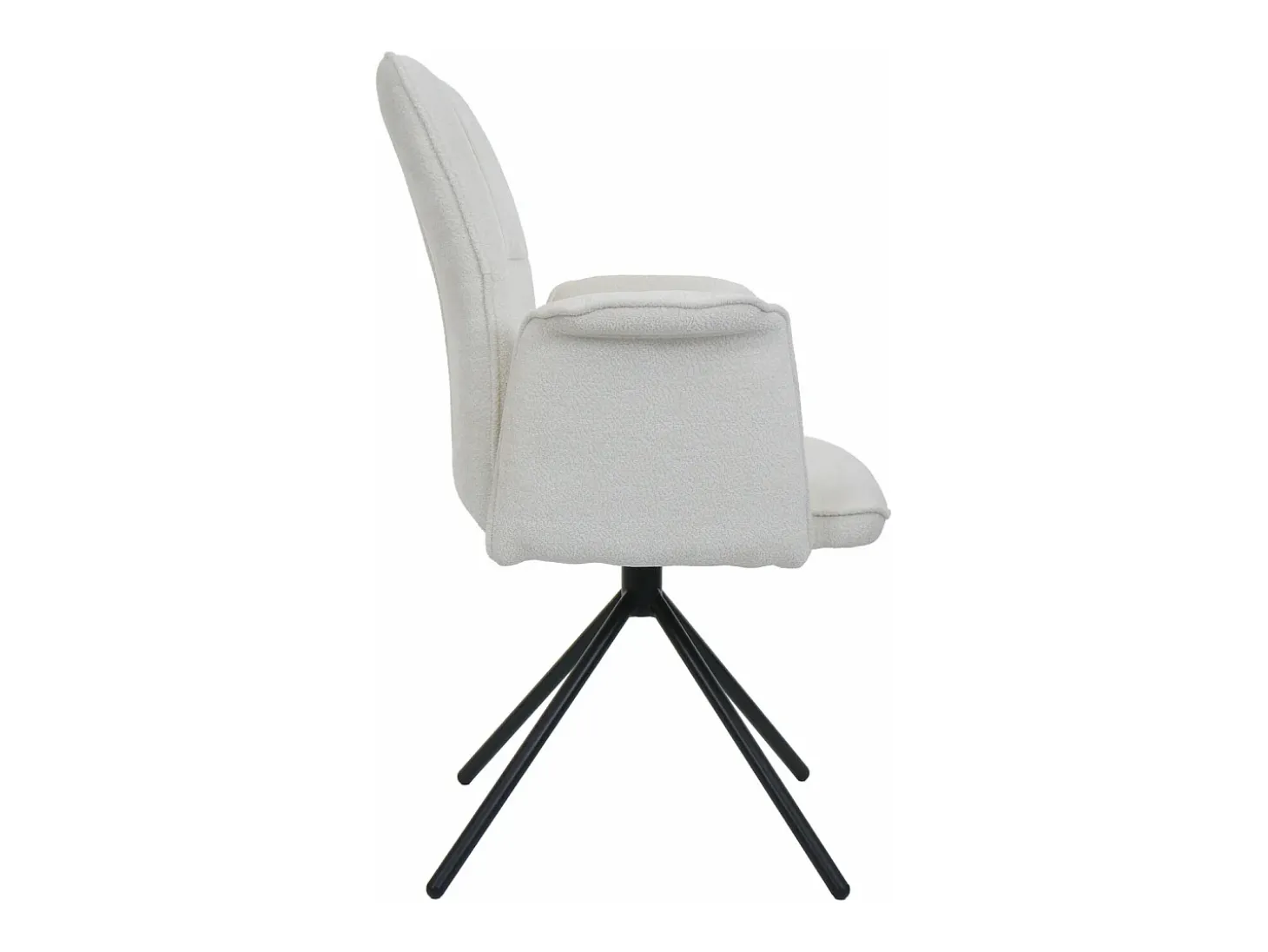 Silla de comedor MCW-N99 (set de 2), crema
