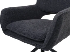 Silla de comedor MCW-N74 (set de 2), gris oscuro